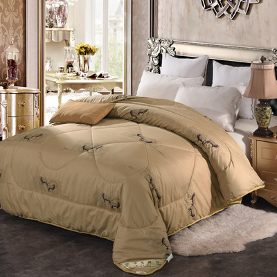 2018廠家直銷新款保暖羊毛被批發 床上用品高檔羊絨被壹件代發