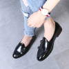 Retro British men's leather shoes， belt buckle， trendy shoes， men's foreign trade agency