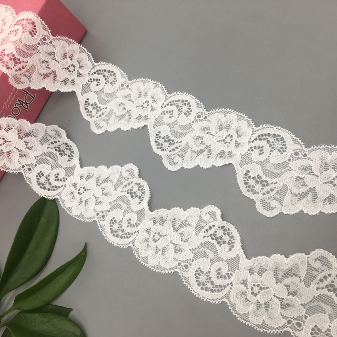 现货4.5CM不规则单波边弹力蕾丝花边 DIY服装辅料