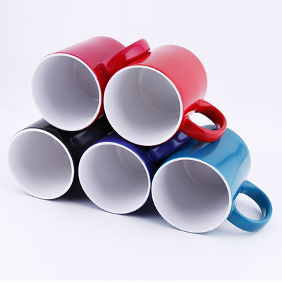 热转印哑光变色杯 变温杯 磨砂涂层变色杯 马克杯定制 魔术杯耗材|ru