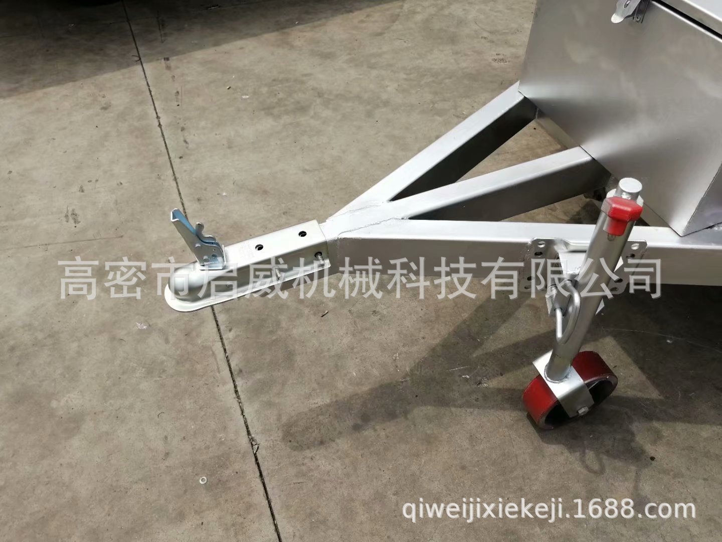 镀锌拖车 出口外贸平板拖车 平板物流实心胎 拖车配件车轴