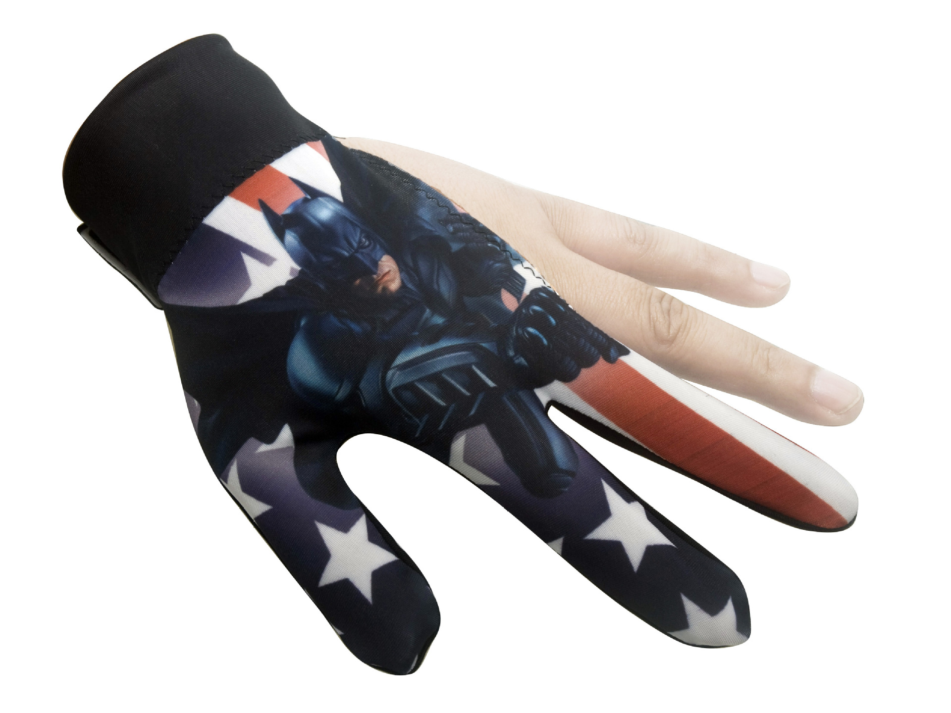 Alto elástico antideslizante resistente al desgaste transpirable de tres dedos guantes de billar guantes sunoke guantes de billar al por mayor