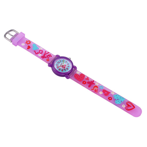 Manufacturer wholesale children's 3d silicone cartoon watch cute waterproof quartz watch primary school girl watch kid's watch