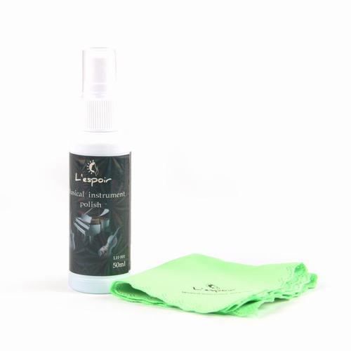 Instrument care two-piece set Guitar panel cleaner two-piece set Instrument cleaning and care oil and piano cloth set