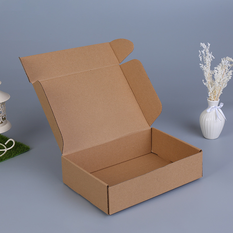 定做LOGO牛皮纸盒彩盒特硬瓦楞飞机盒服装内衣鞋袜包装盒快速发货