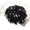 Black metal base hair rope, hair accessory, Korean style