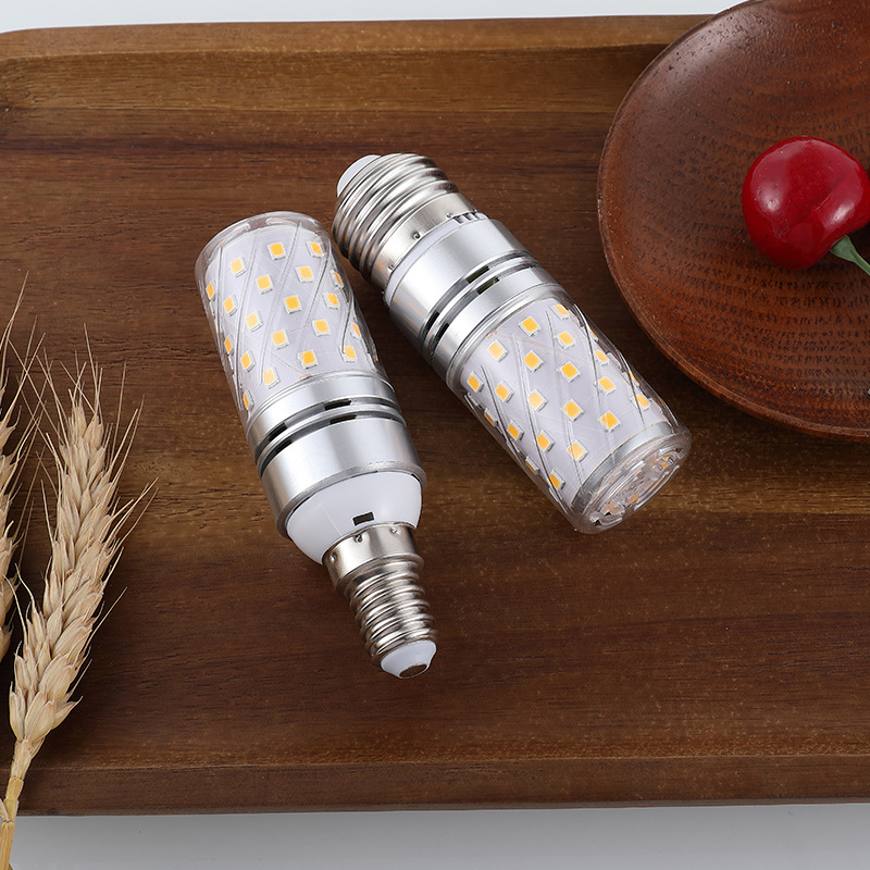 led玉米灯e27 e14 e12三色变光12w 16w led光头强玉米灯泡85-265v|ms
