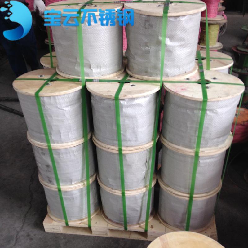 Bowen 304 Stainless steel pvc Plastic a wire rope Natural color transparent Jiangsu Xinghua Stainless steel Wire rope factory