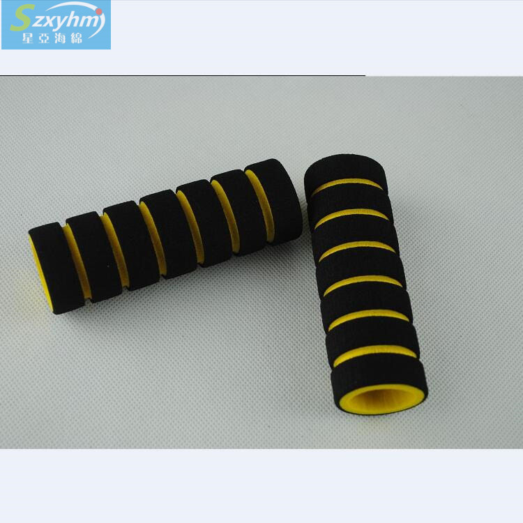厂家直销环保仿木纹异形研磨橡塑发泡eva手把管套  来图来样定做