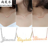 Brand necklace stainless steel with letters, hair accessory, simple and elegant design, English letters, European style