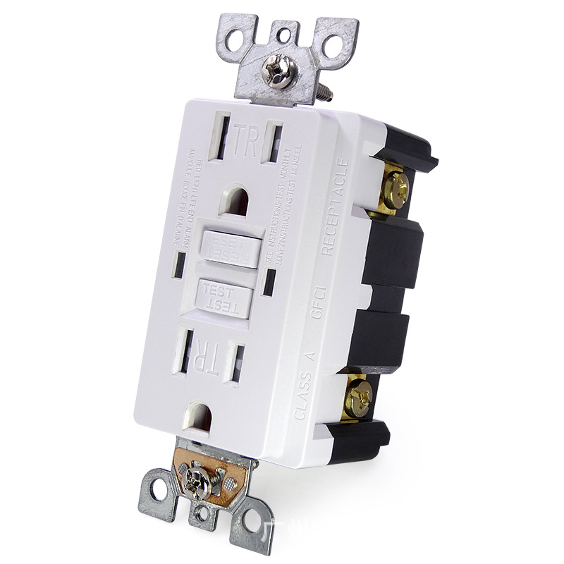 Supply GFCI leakage protection socket with TR computer desktop American socket Self-Test mirror cabinet light socket