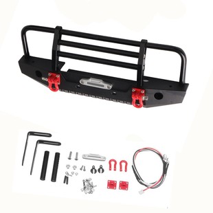 Traxxas Rc4wD Tamiya Axial scx10 D90 Climbing Car Front Bumper with 2led Light