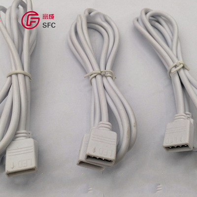 厂家供应 RGB 4pin延长线 LED RGB七彩灯条灯带延长线 可批发|ru