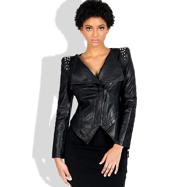 Veste cuir femme en PU - Ref 3333209 Image 2