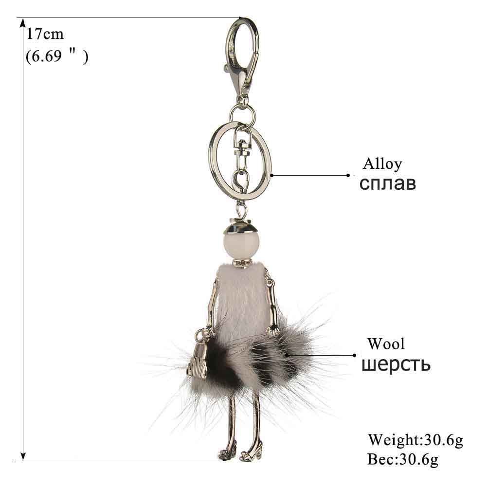 Alloy Koreakey chain(apricot) NHBQ1479-apricot