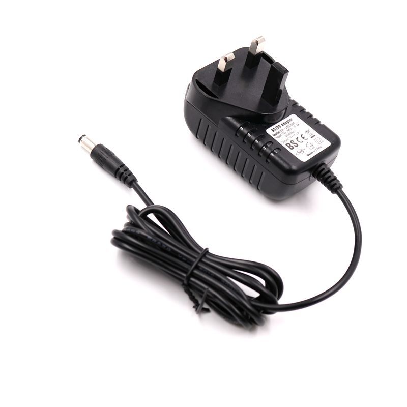 厂家供应12V1A开关电源 LED电源 BS认证插墙电源适配器