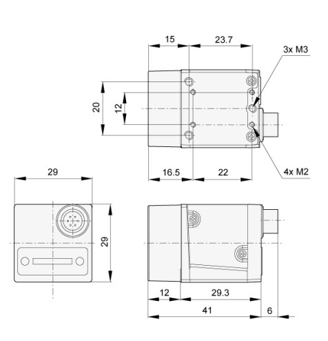 德国BASLER巴斯勒  彩色面阵相机 acA640-120uc