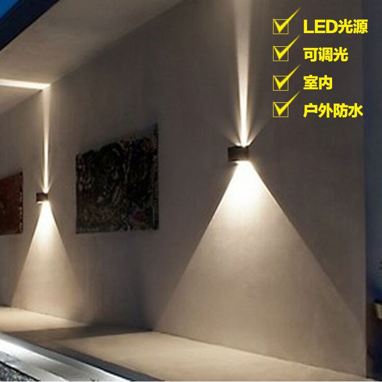 Outdoor wall outdoor waterproof balcony Aisle originality Modern simplicity stairs hotel Wall lamp LED Wall lamp