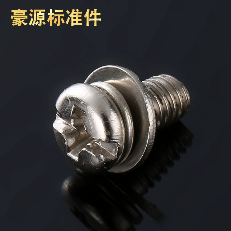 Фабрика оптовая продажа из нержавеющей стали круглая головка три комбинации Машина зуб Винт Крест круглая головка набор протирания винт машина винт круглая головка