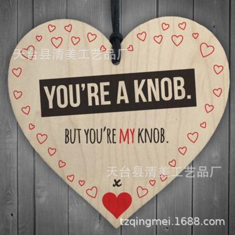 40 estilos 100mm amor madera chip colgante DIY madera colgante 1 paquete