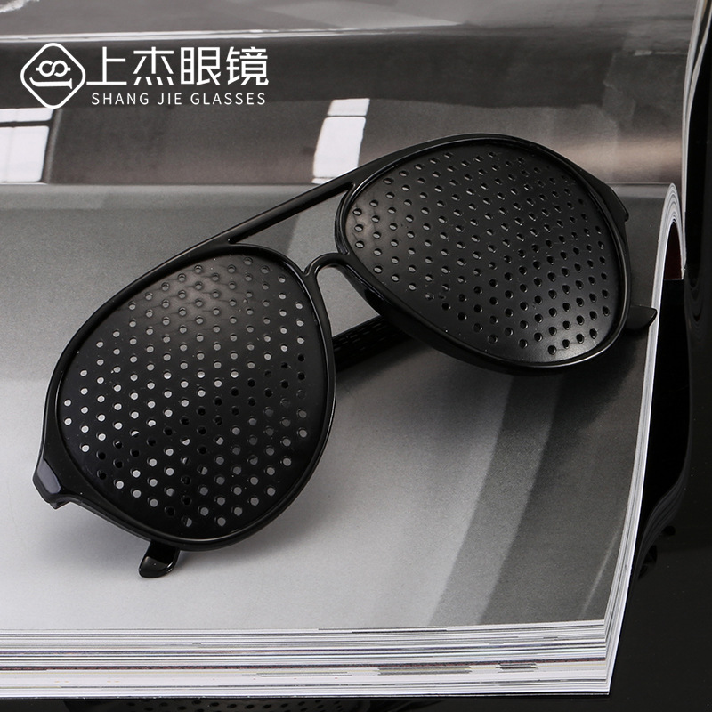 2019款小孔眼镜墨镜 缓解视力疲劳护目针孔太阳镜厂家批发SJ1908|ms