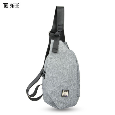 拓王胸包男韩版休闲单肩斜挎包个性时尚潮流男包青年耐磨运动腰包|ru
