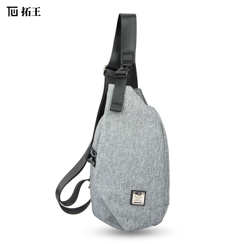 拓王胸包男韩版休闲单肩斜挎包个性时尚潮流男包青年耐磨运动腰包|ru