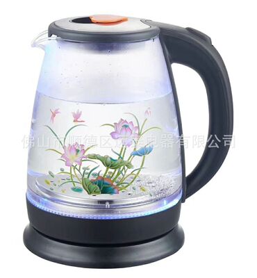 会销富氢玻璃养生水壶 1.8L托玛琳养生壶礼品  电热水壶厂家批发