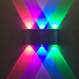 LED现代长方形壁灯创意铝材6w走廊酒吧ktv会所室外网吧室内装饰