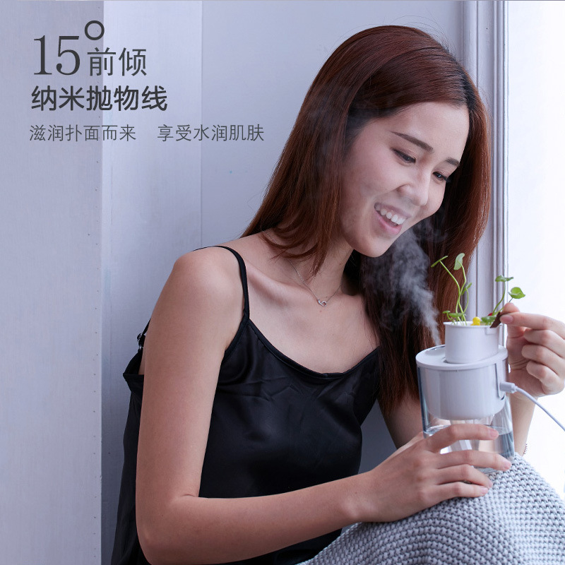 새로운 키보드 창조적 인 작은 생태 가습기 홈 미니 침실 데스크탑 화분 음소거 USB 작은