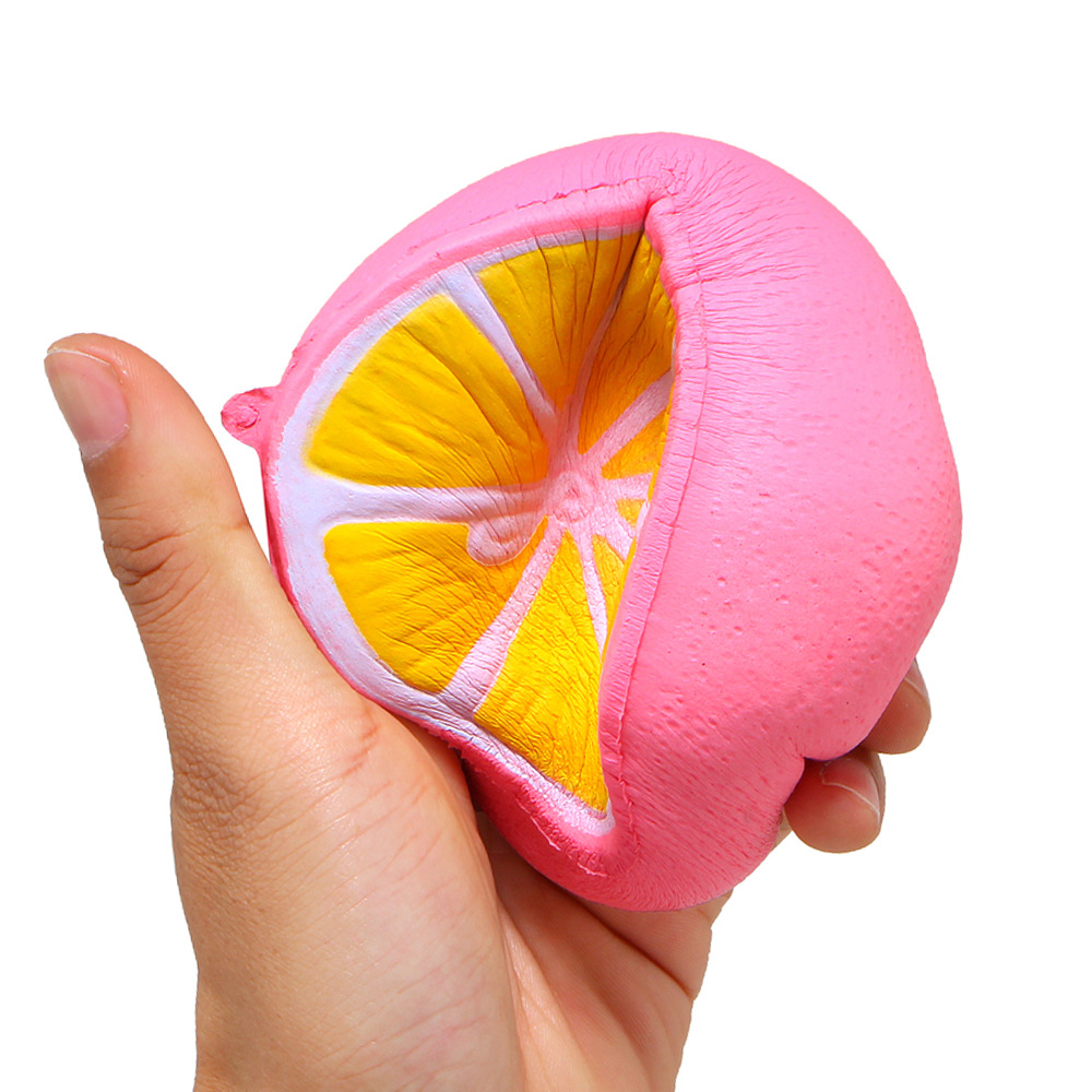 慢回弹食玩半边柠檬Squishy慢回弹玩具PU发泄类慢回弹水果压解-阿里巴巴