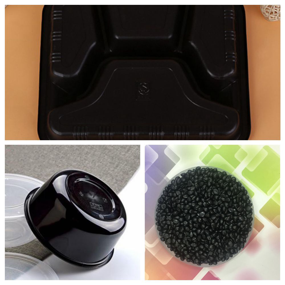 东莞色母粒厂家 供应 餐盒色母粒 FDA食品级黑 高光PP注塑色母料