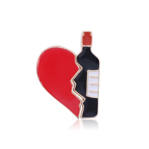 Lovely Creative Bottle Brooch Set - Fashionable and Personalized Gift for Couples, Weddings, Anniversaries