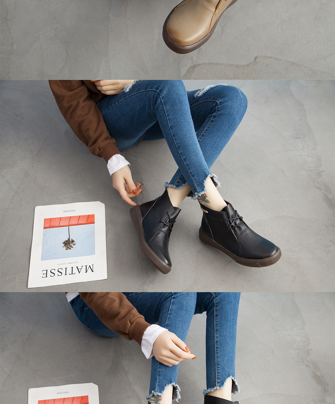 Bottes femme en En cuir - Ref 3355207 Image 32