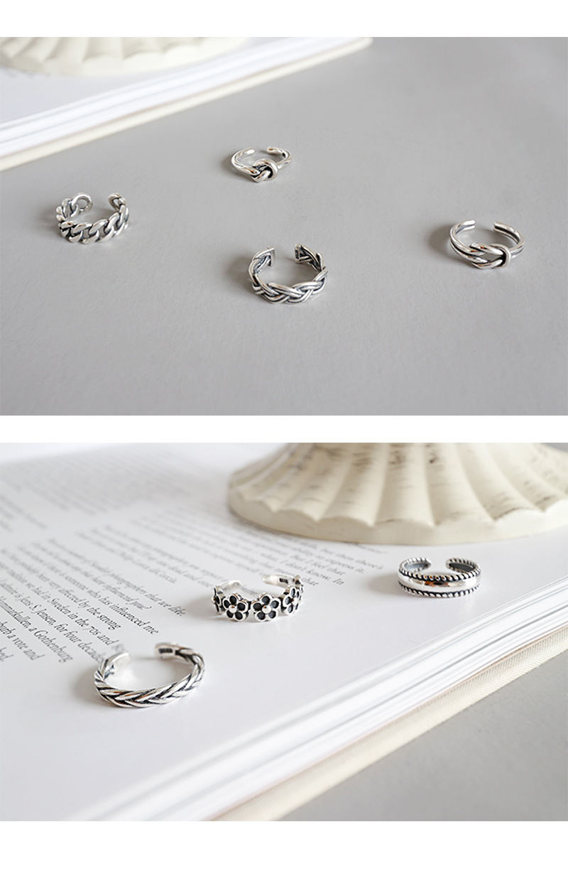 Korean sterling silver opening ring wholesale