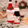 Christmas decorative supplies Red wine bottle set Hotel Creative Champagne festive festival Santa Claus wine bottle set