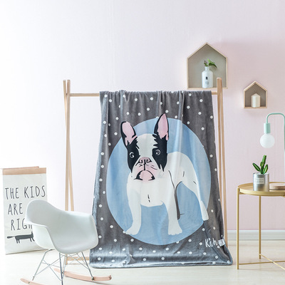 winter new pattern thickening Coral Cashmere blankets quilt children Cartoon lovely Nordic Double blanket sheet