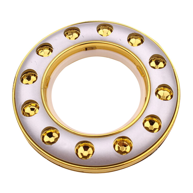 高品质凹状切面钻窗帘大号气眼 塑料纳米窗帘环