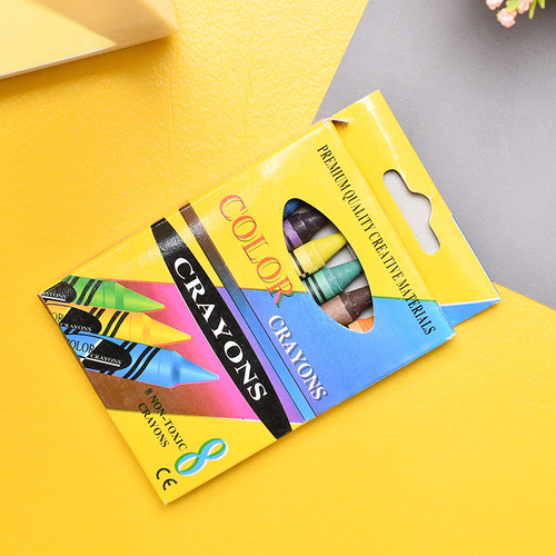 Manufacturer wholesale 8-color crayon color box bulk crayon 12-color children's painting graffiti coloring oil pastel crayon