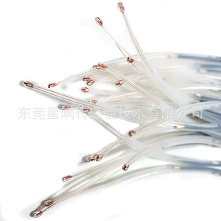 单端玻璃封装 热敏电阻MF5D NTC100K B3950 1% 复印机配件电阻