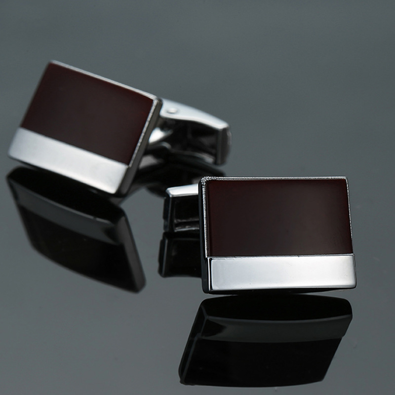 Business Geometric Copper Plating Men's Cufflinks display picture 13
