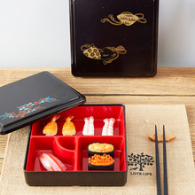 食品级日式寿司料理午餐便当盒 餐厅酒店餐具饭盒