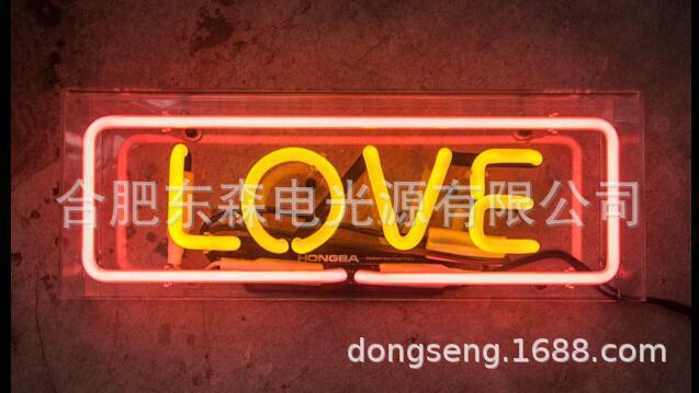 네온 사랑, 네온 사인 사랑, 아크릴 박스 네온 라이트, 네온 박스