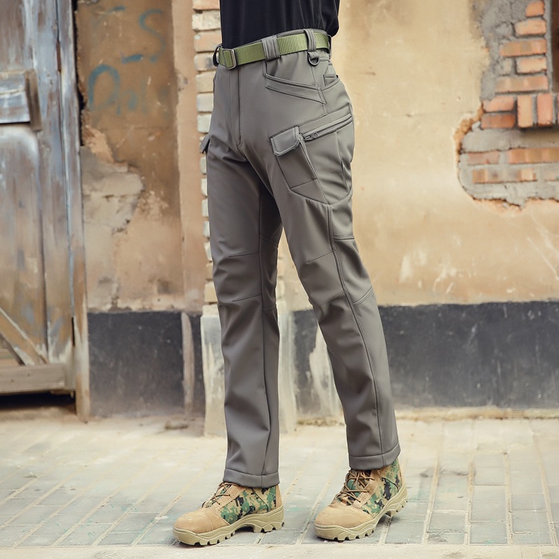 Man's clothing Archon Outdoor sharkskin soft shell pants Tactical Army Leggs Assault pants Waterproof warm men's camouflage_viptrois.com