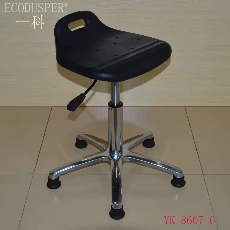防静电小靠背圆凳 实验室圆凳 PU防静电凳子 流水线升降工作椅子
