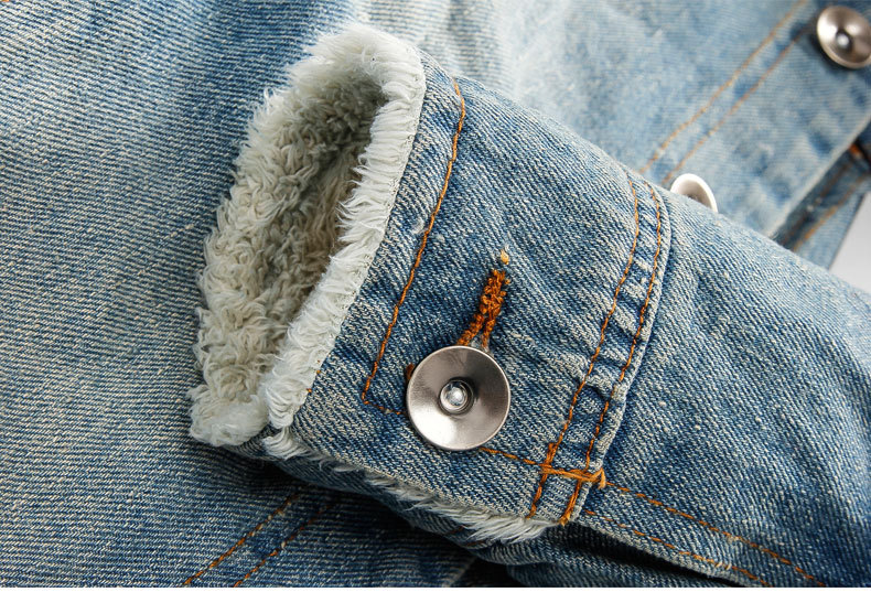Men's Denim Jacket Retro Style Thick Patch Coat For Men_voghion.com