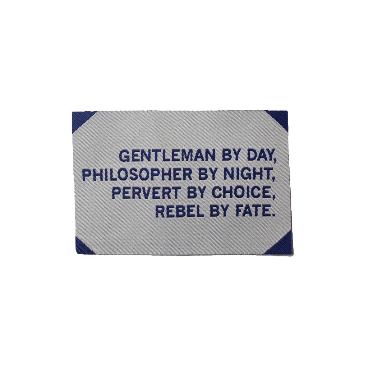 英文字母方形织唛 定制臂章 胸章 肩章 领章