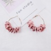 Fashionable earrings, cute cloth, Korean style, internet celebrity, flowered