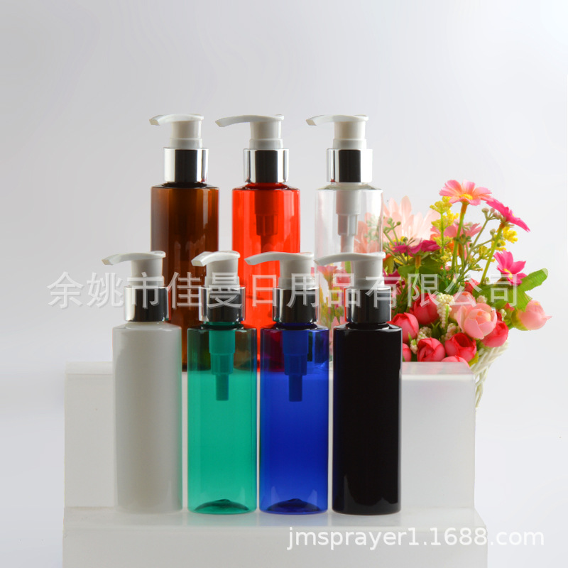 按压瓶120ml毫升乳液按压洗手液瓶 透明大容量pet塑料瓶分装瓶