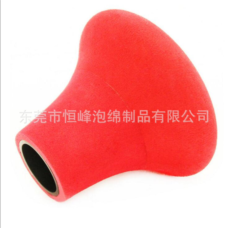 厂销定制蘑菇头泡沫手柄握把研磨头 加密手杖泡绵头定制
